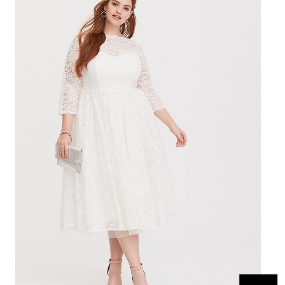 white midi occasion dress
